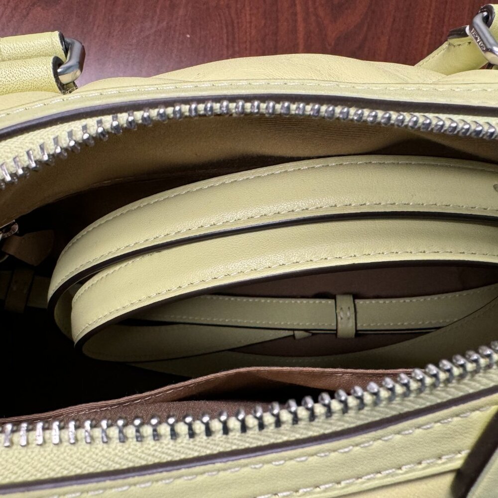 Coach Rowan Satchel Puffy Diamond Quilting - Picture 8 of 9